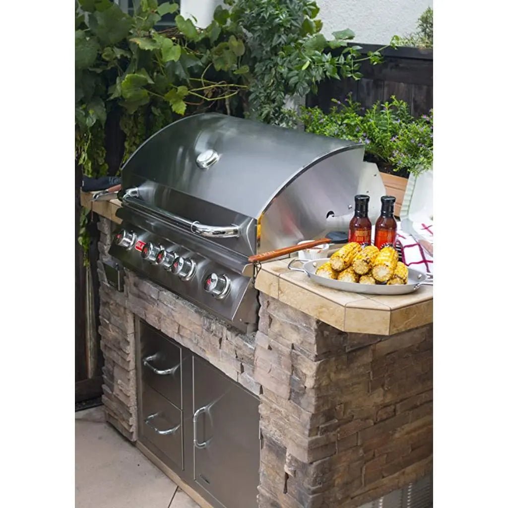 Bull 30" 4 - Burner Angus Built - In Gas Grill with Infrared Backburner & Rotisserie - by Bull Grills | Buy at Agent BBQ