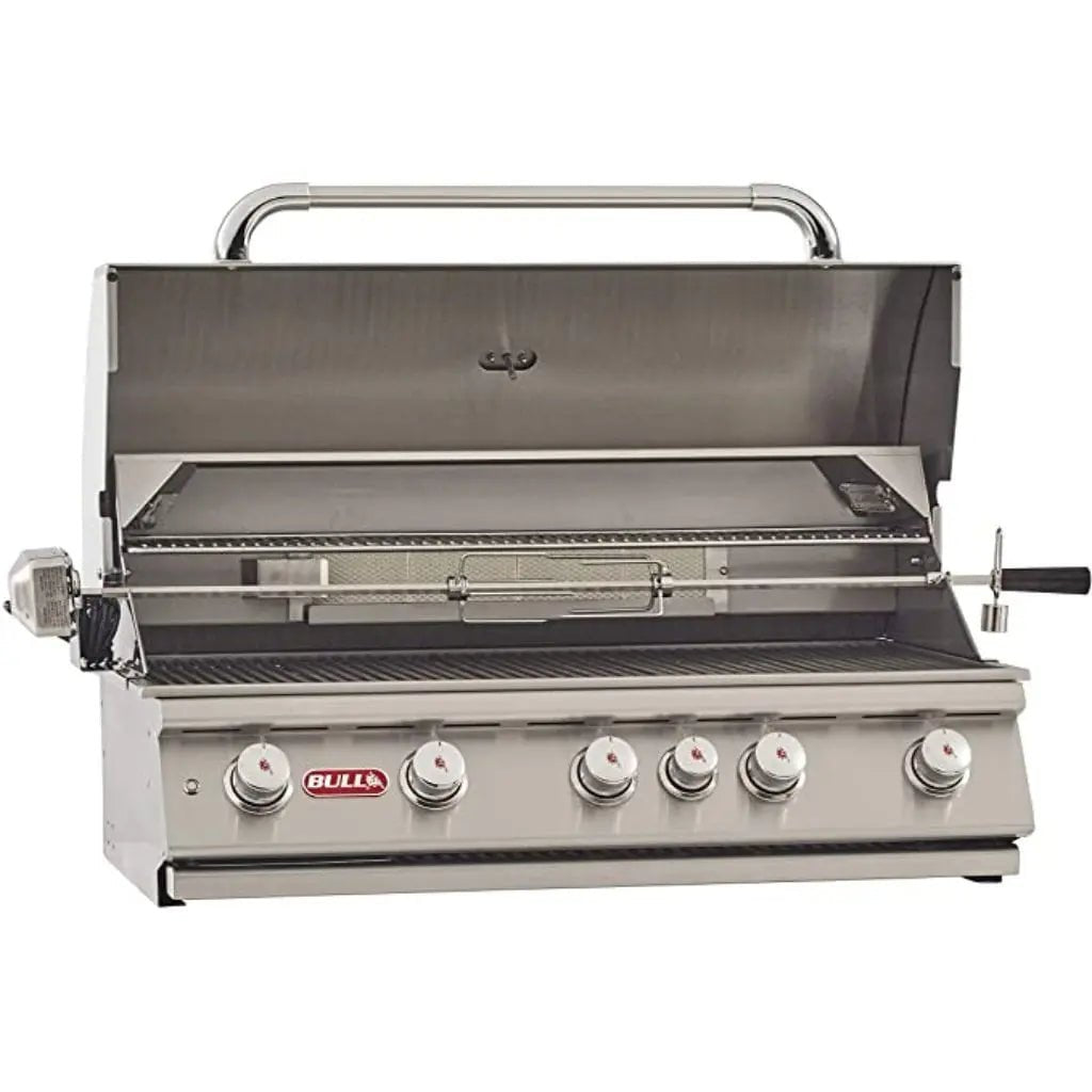 Bull 38" 5 - Burner Brahma Built - In Gas Grill with Infrared Backburner & Rotisserie - by Bull Grills | Buy at Agent BBQ