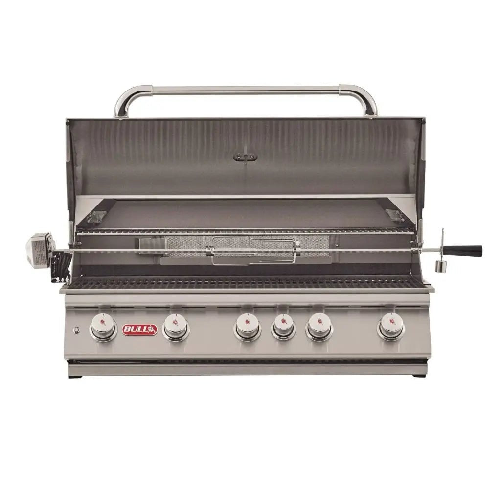 Bull 38" 5 - Burner Brahma Built - In Gas Grill with Infrared Backburner & Rotisserie - by Bull Grills | Buy at Agent BBQ
