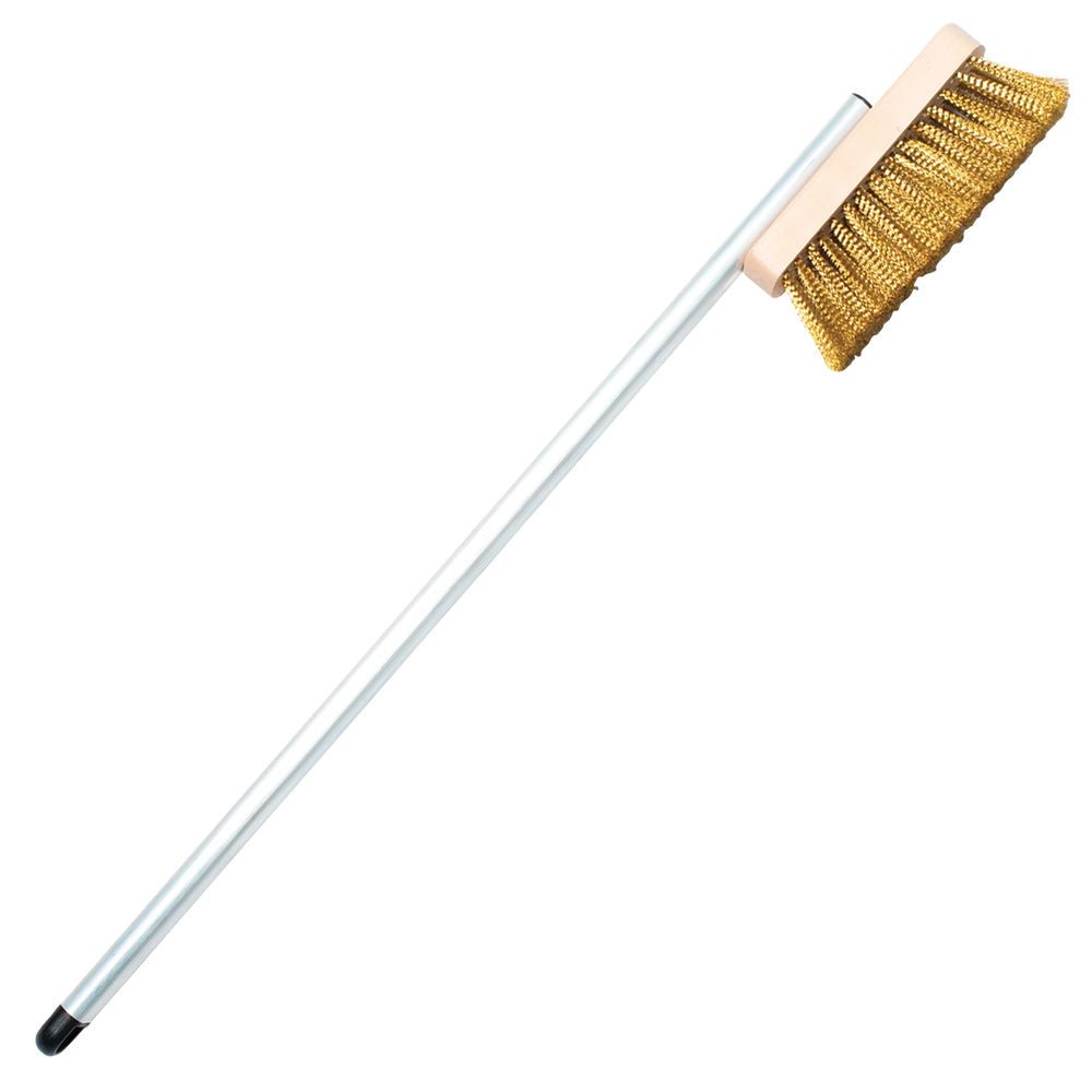 Bull Short Handled Brass Pizza Oven Brush - by Bull Grills | Buy at Agent BBQ