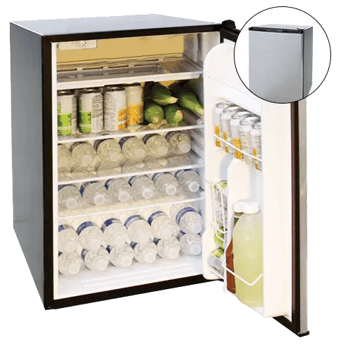 Cal Flame 20 - Inch 4.5 Cu. Ft. Capacity Stainless Steel Compact Refrigerator with Recessed Handle - Outdoor Kitchens by Cal Flame | Buy at Agent BBQ