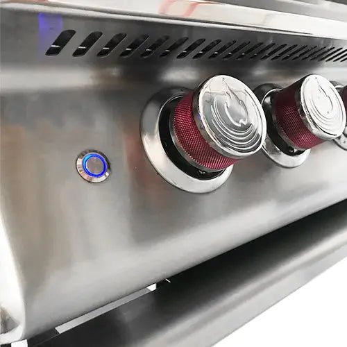 Cal Flame - BBQ Built In Grills P - Series 5 Burner with Lights, Rotisserie & Back Burner - BBQ19P05 - Built - In Propane or Natural Gas Grills by Cal Flame | Buy at Agent BBQ