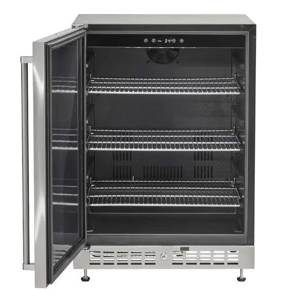 Coyote 24 Inch Outdoor Rated Refrigerator - C124R - S - Refrigerators by Coyote Outdoor Living | Buy at Agent BBQ