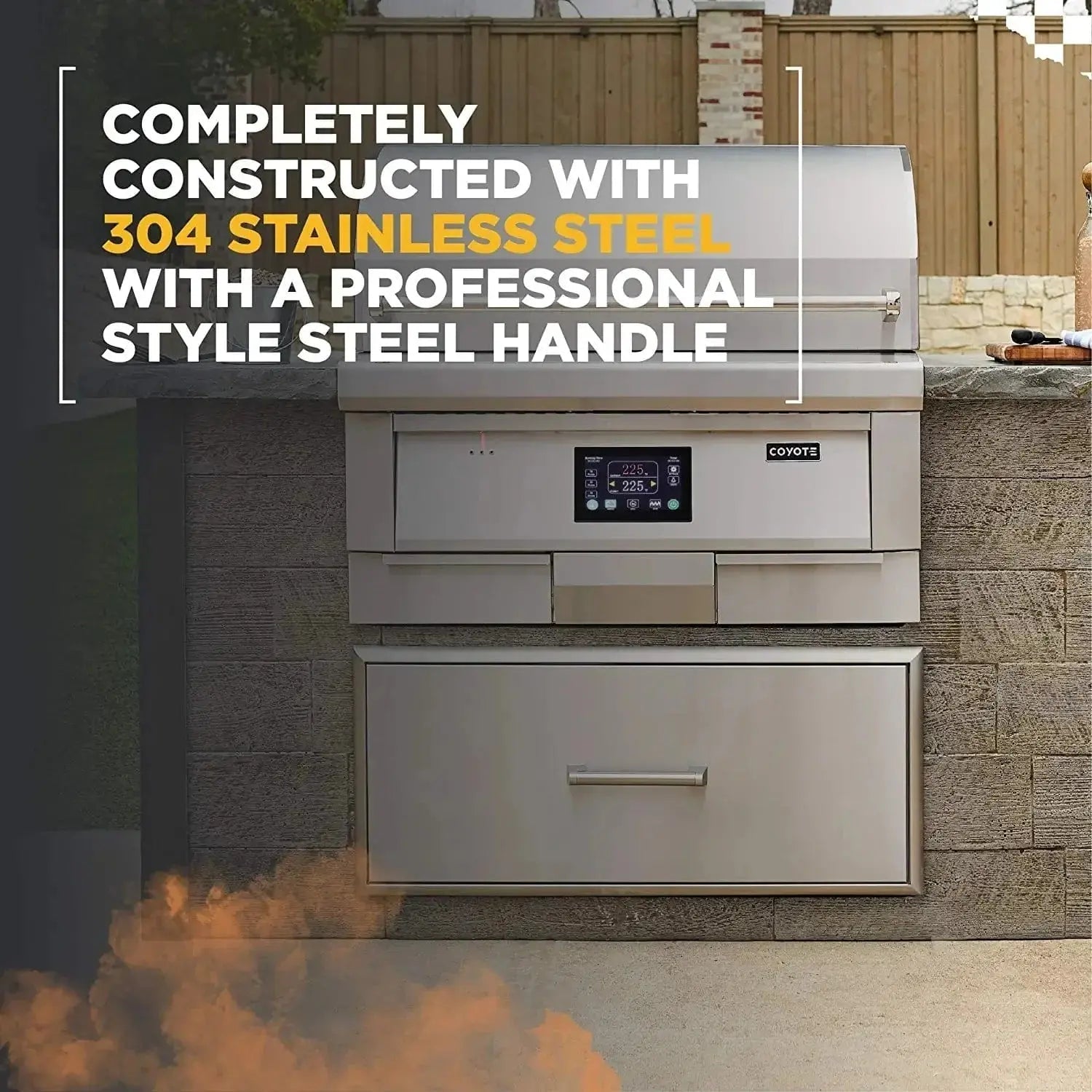 Coyote 28" Single Sealed Storage Drawer - C3 - SSD28 - Outdoor Kitchens by Coyote Outdoor Living | Buy at Agent BBQ