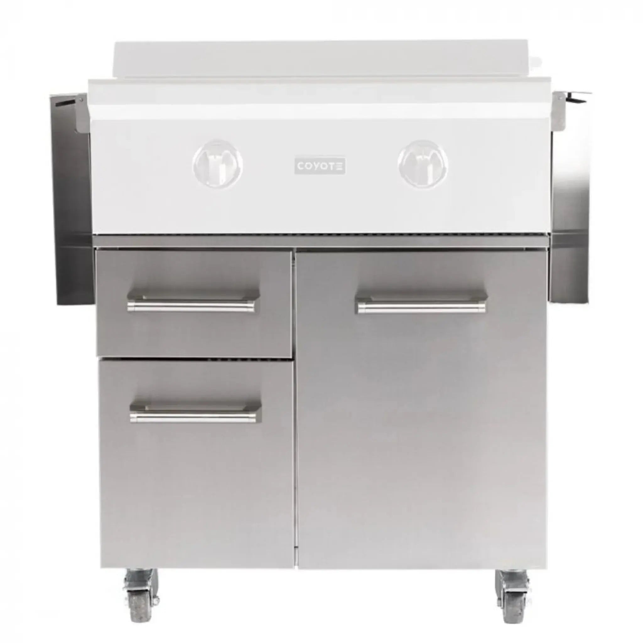 Coyote 30" Flat Top Griddle Cart - C3FTCART - by Coyote Outdoor Living | Buy at Agent BBQ