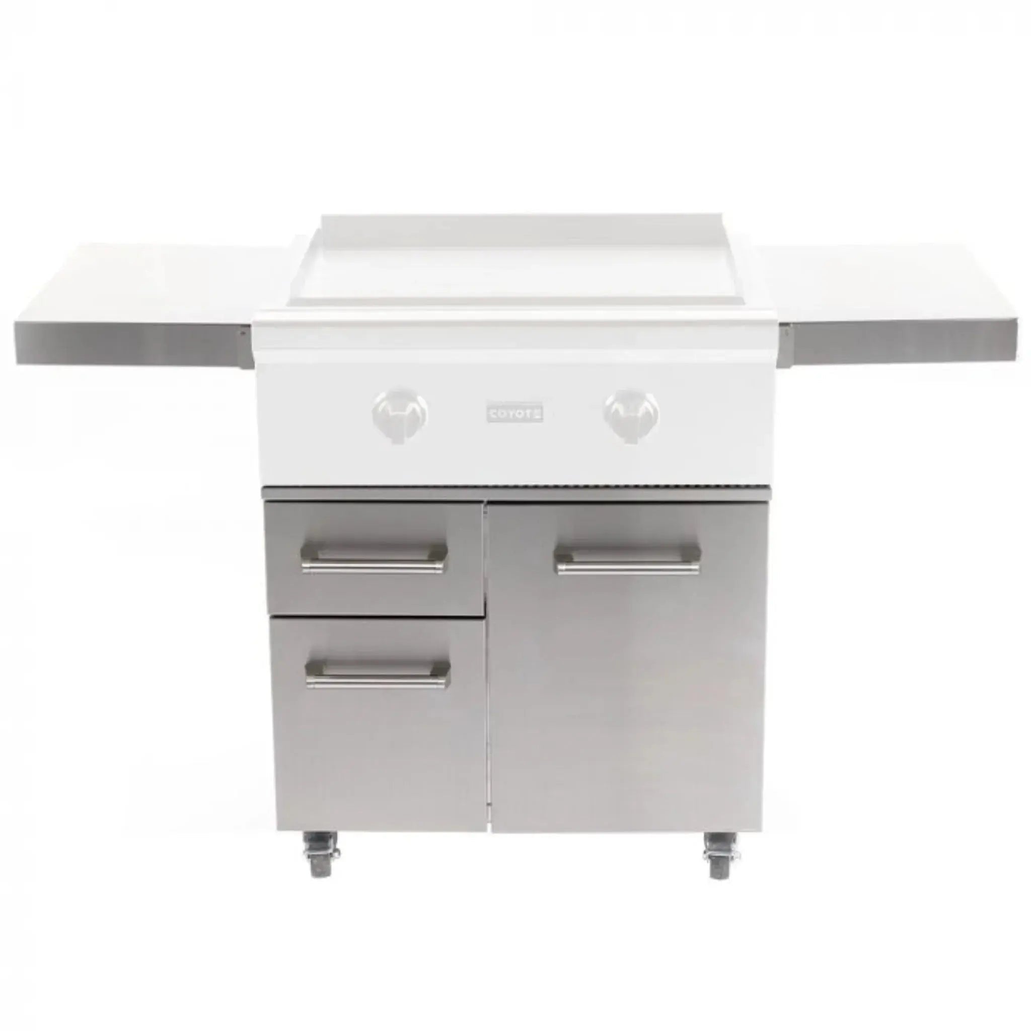 Coyote 30" Flat Top Griddle Cart - C3FTCART - by Coyote Outdoor Living | Buy at Agent BBQ