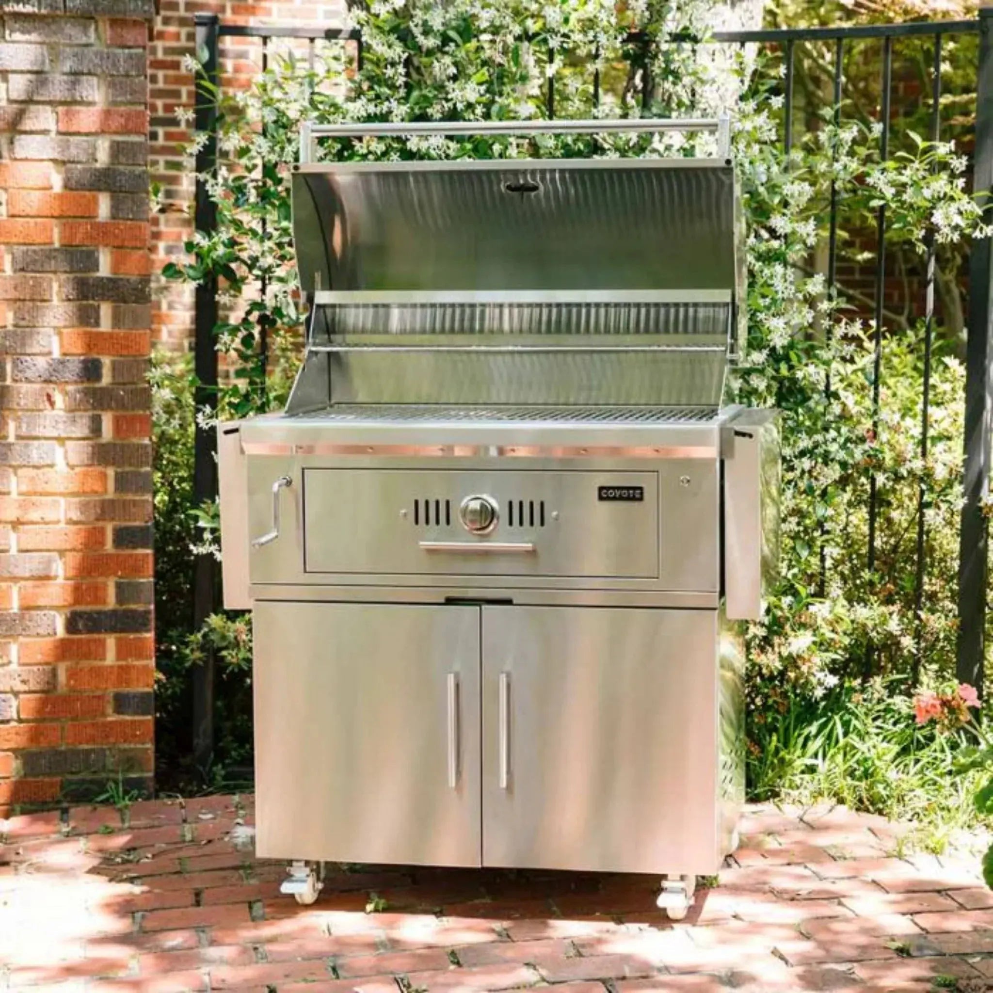 Coyote 36" Charcoal Grill Cart - C3CH36CT - by Coyote Outdoor Living | Buy at Agent BBQ