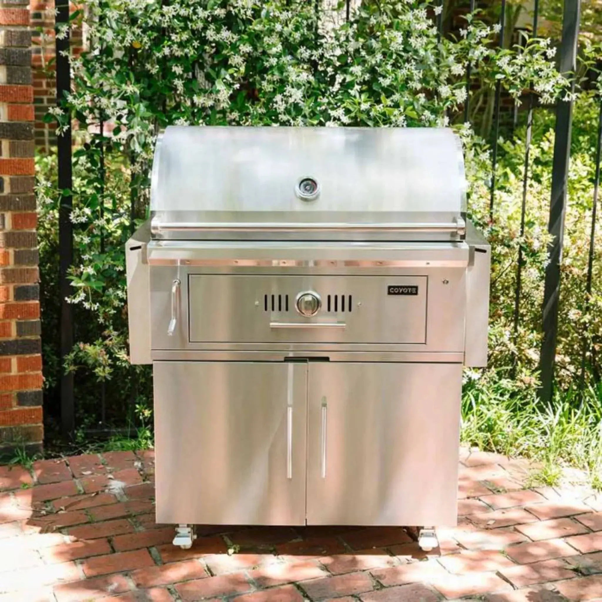 Coyote 36" Charcoal Grill Cart - C3CH36CT - by Coyote Outdoor Living | Buy at Agent BBQ