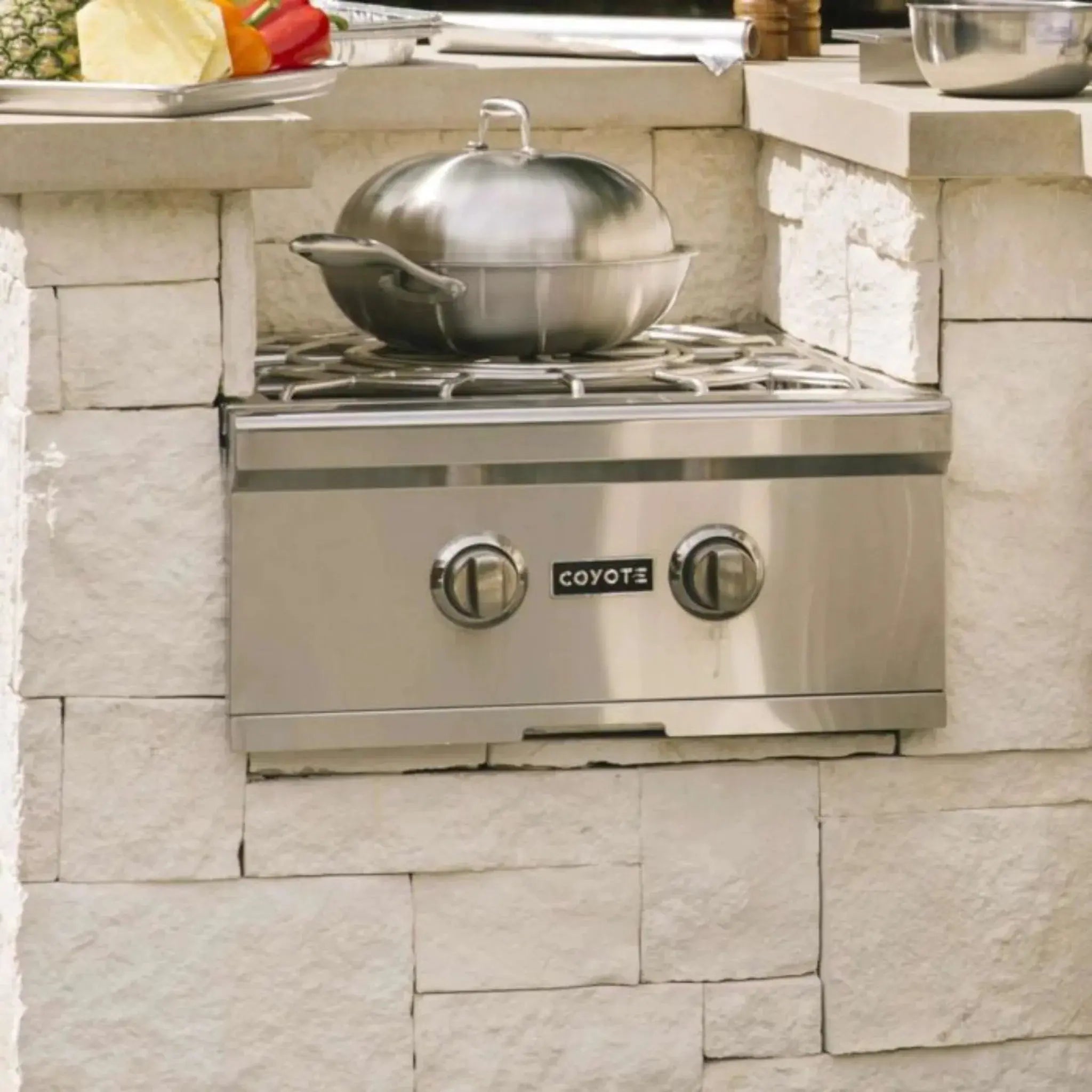 Coyote Stainless Steel Wok For Power Burners - CWOK - by Coyote Outdoor Living | Buy at Agent BBQ