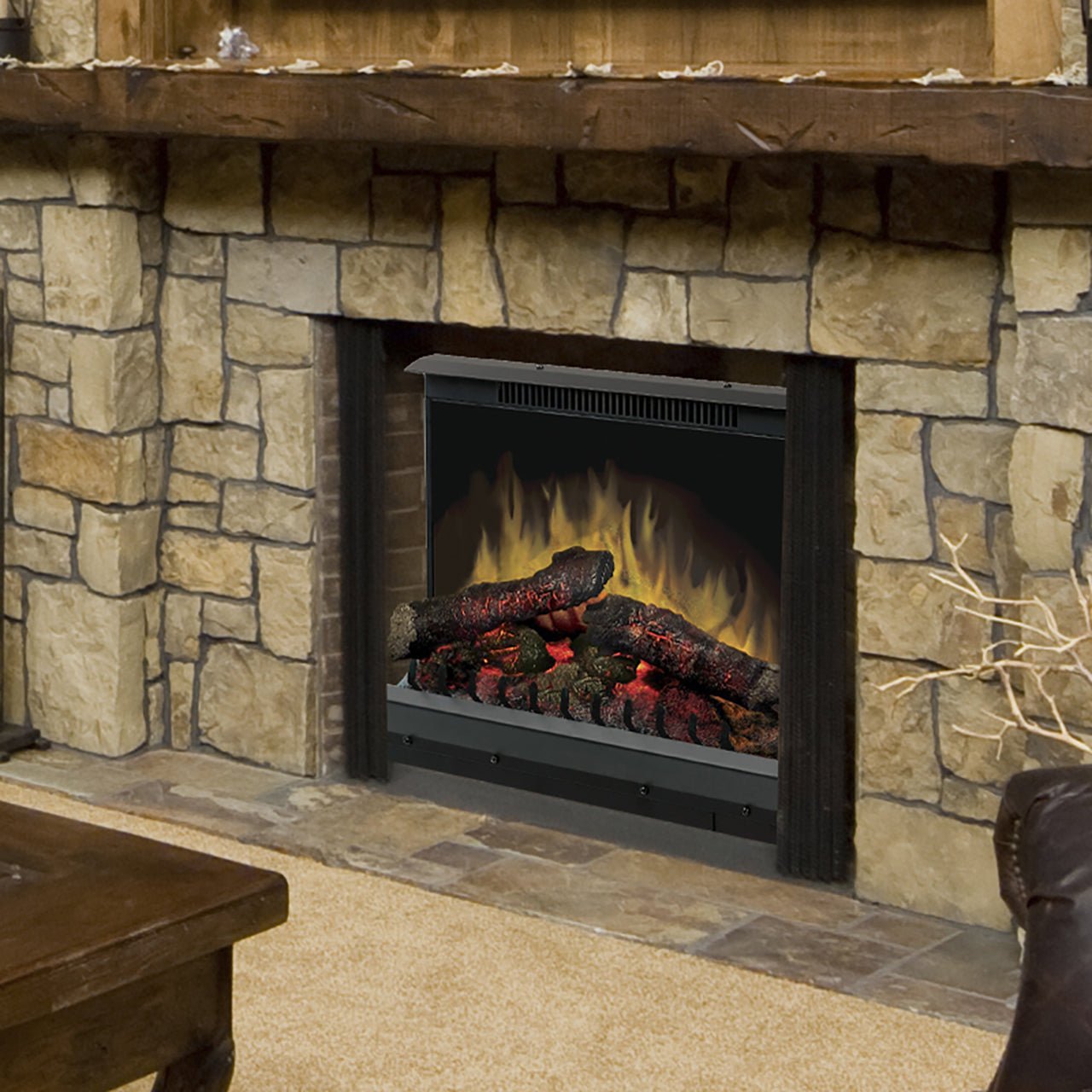 Dimplex Deluxe Fireplace Insert with Logs, 23 - Inches - by Dimplex | Buy at Agent BBQ