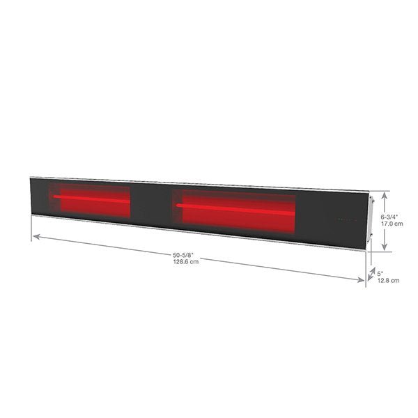 Dimplex - DIR Series 51" Indoor/Outdoor Wall - Mounted Electric Infrared Heater (3000W 240V) - DIR30A10GR - by Dimplex | Buy at Agent BBQ