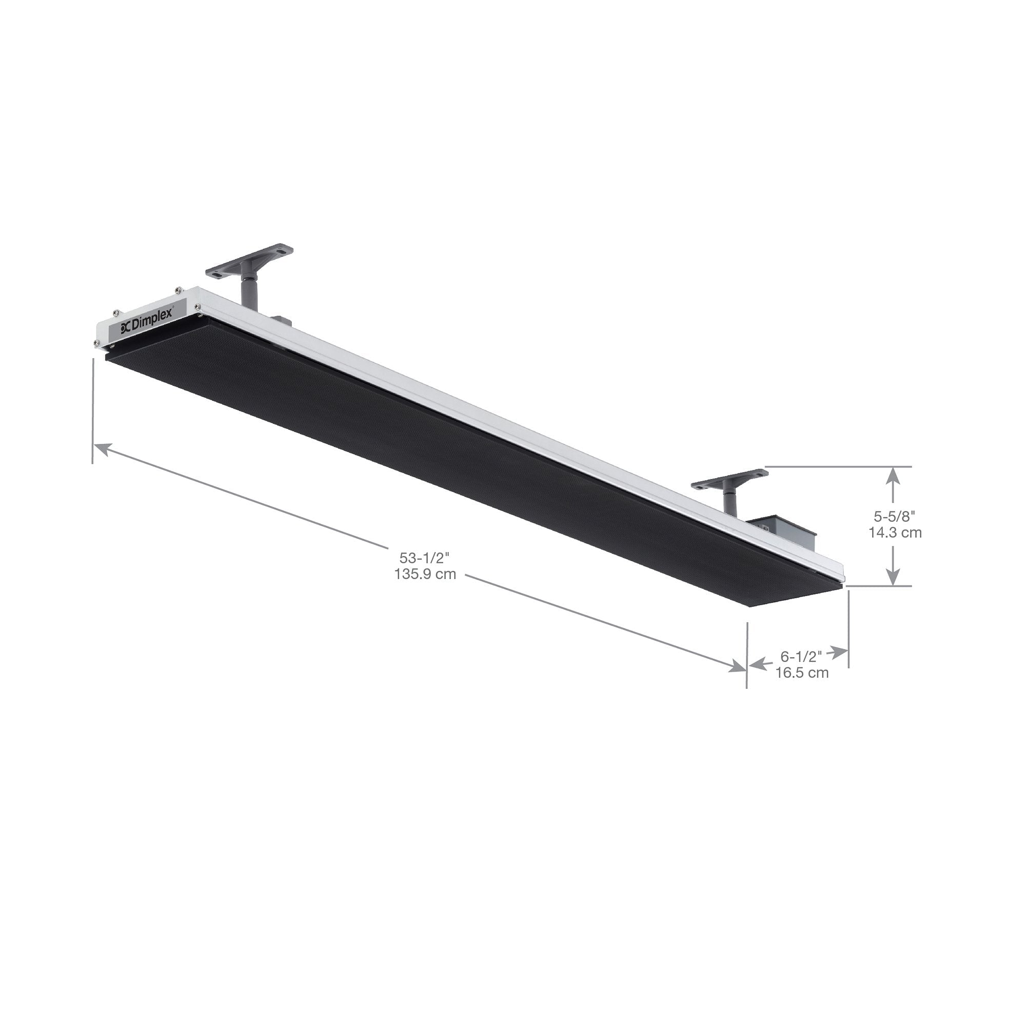 Dimplex - DLW Series 70" Outdoor/Indoor Electric Infrared Heater - Black (3200W 240V) - DLW3200B24 - by Dimplex | Buy at Agent BBQ