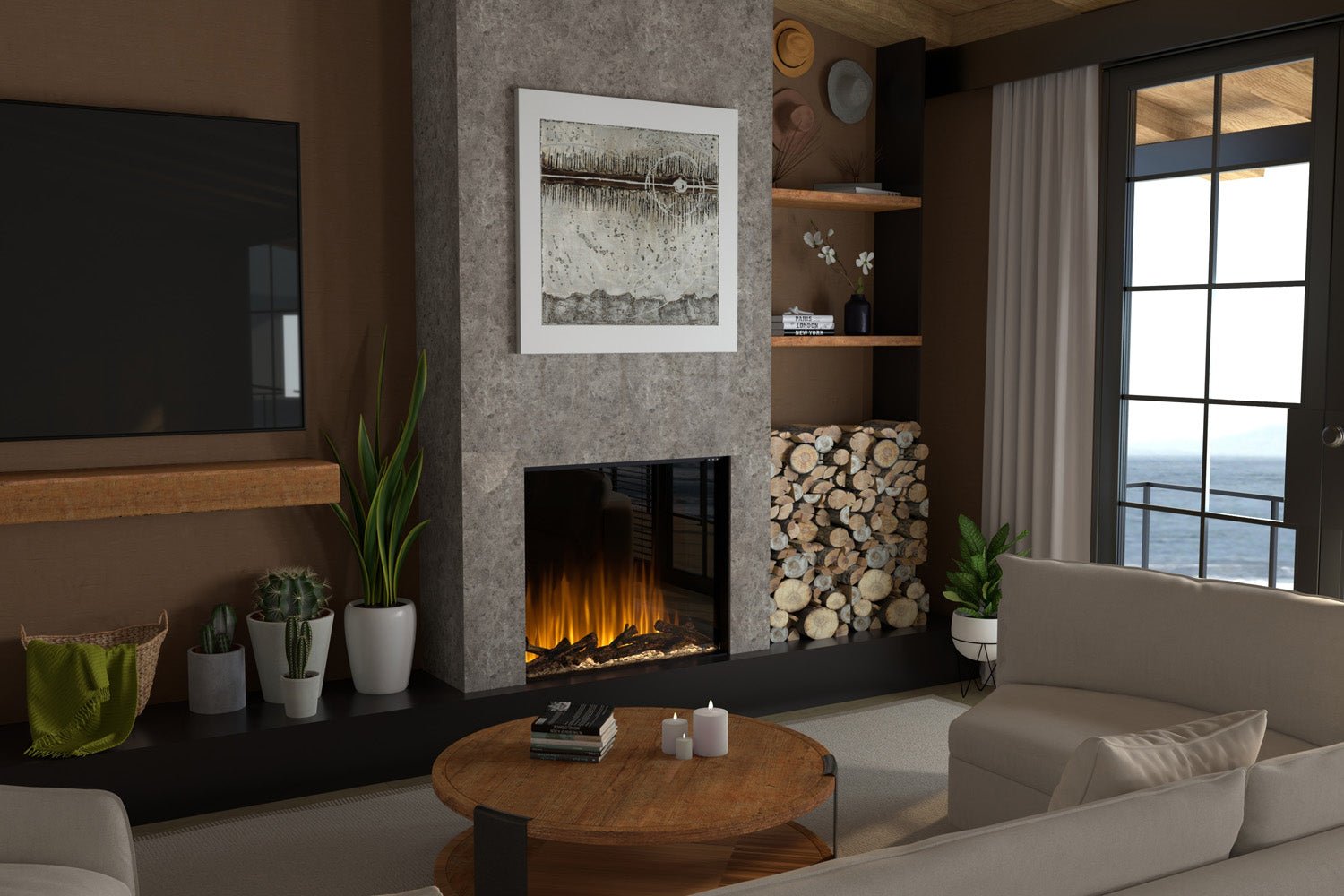 Dimplex Ignite Aspire 42" Smart Built - In Portrait Electric Firebox - Electric Fireboxes by Dimplex | Buy at Agent BBQ