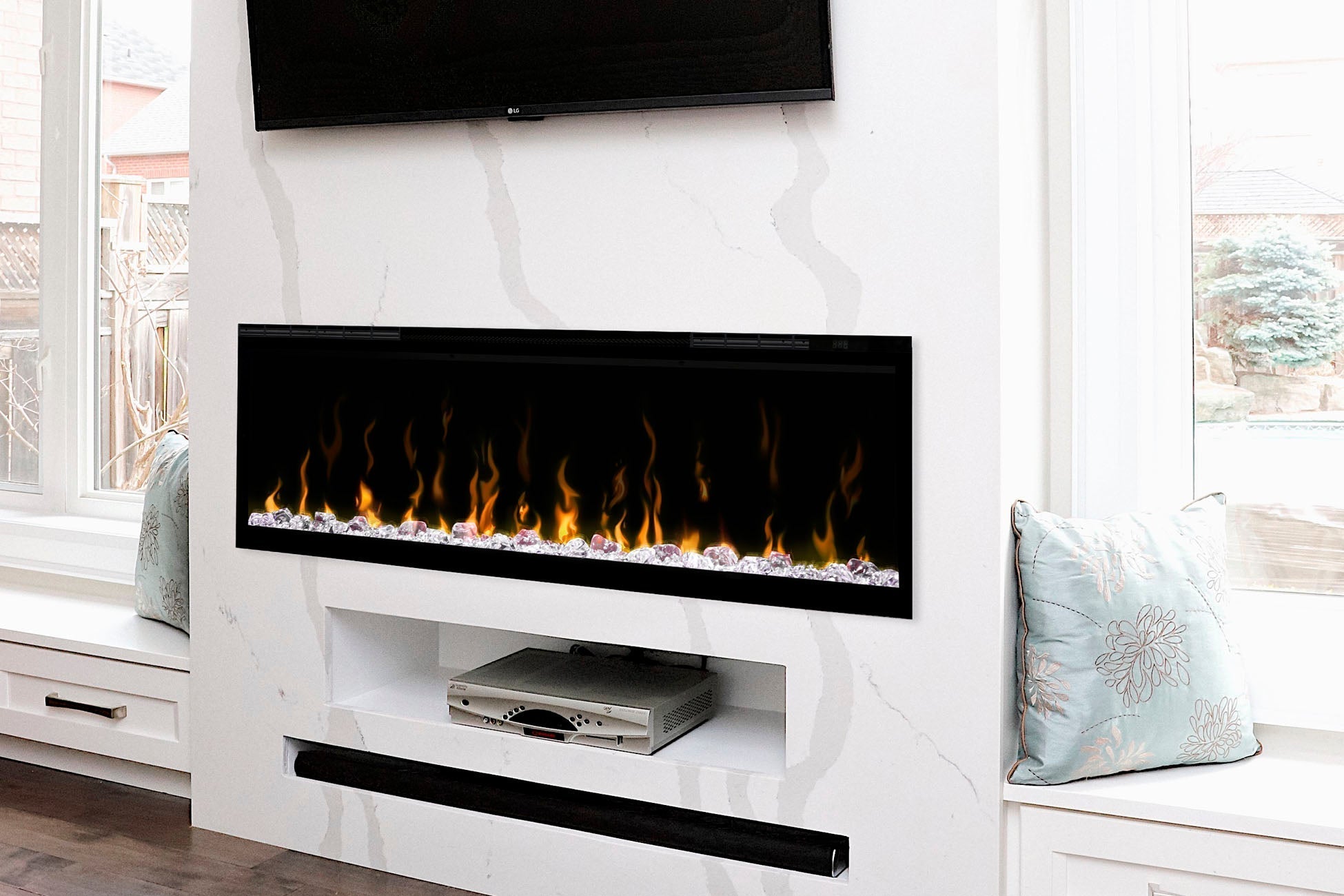 Dimplex IgniteXL 50" Linear Recessed / Built in Electric Fireplace - Electric Fireplace by Dimplex | Buy at Agent BBQ