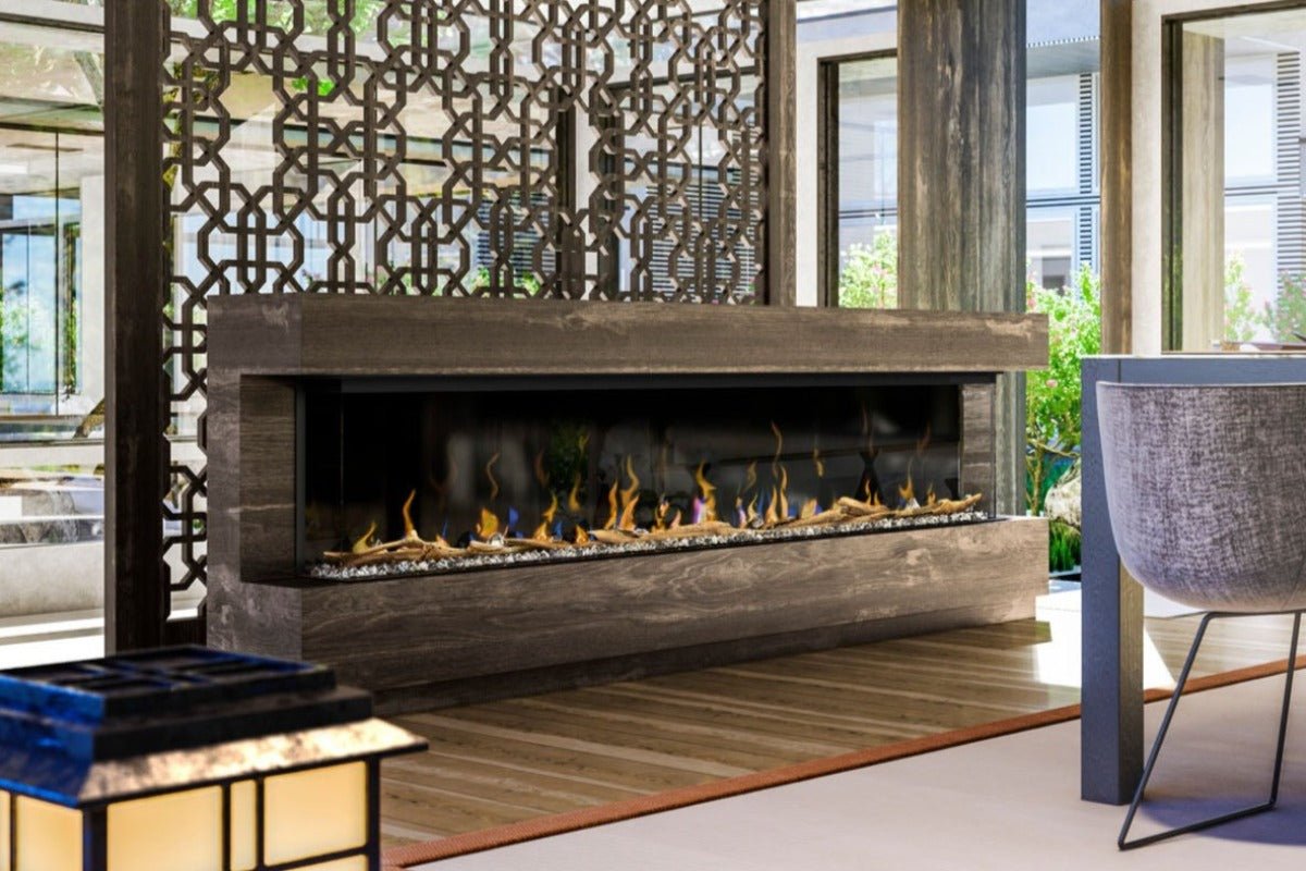 Dimplex IgniteXL Bold 100" Smart Linear Multi - Side View Built - In Electric Fireplace - Electric Fireplace by Dimplex | Buy at Agent BBQ