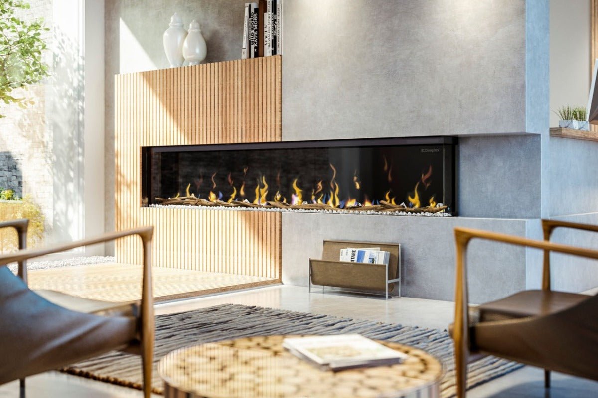 Dimplex IgniteXL Bold 100" Smart Linear Multi - Side View Built - In Electric Fireplace - Electric Fireplace by Dimplex | Buy at Agent BBQ