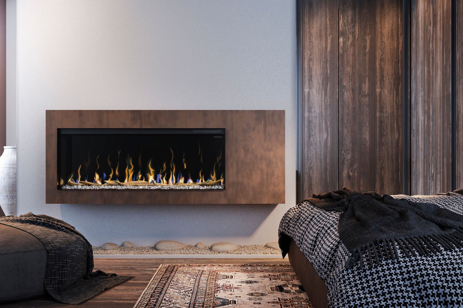 Dimplex IgniteXL Bold 50" Smart Linear Multi - Side View Built - In Electric Fireplace - Electric Fireplace by Dimplex | Buy at Agent BBQ