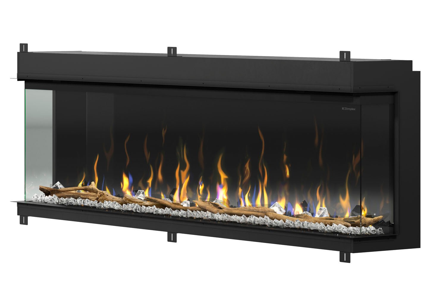 Dimplex IgniteXL Bold 74" Smart Linear Multi - Side View Built - In Electric Fireplace - Electric Fireplace by Dimplex | Buy at Agent BBQ