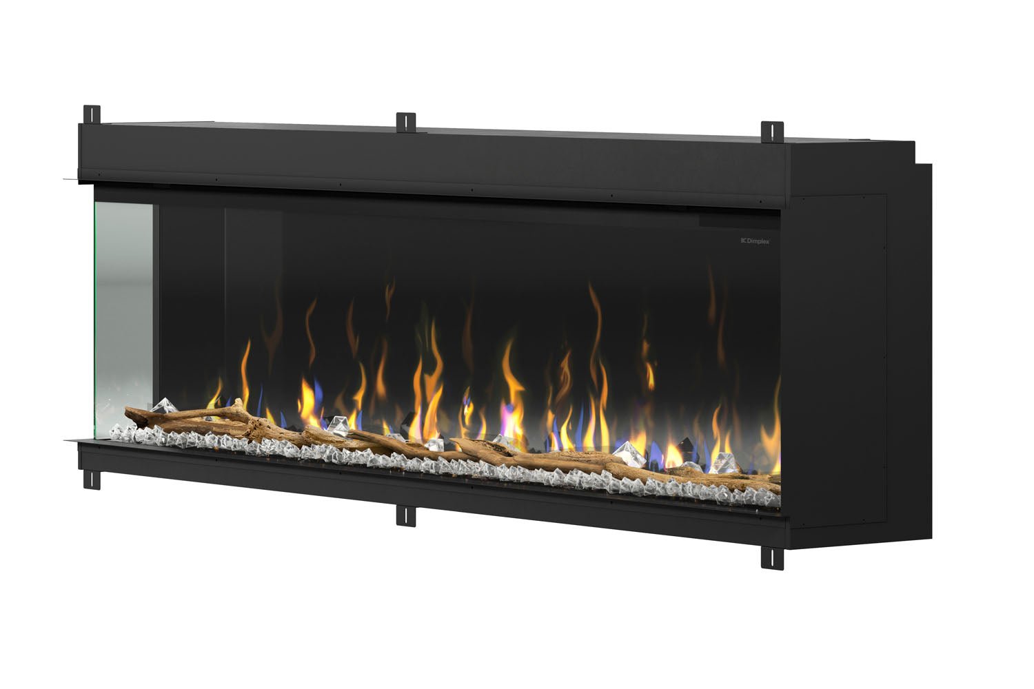 Dimplex IgniteXL Bold 74" Smart Linear Multi - Side View Built - In Electric Fireplace - Electric Fireplace by Dimplex | Buy at Agent BBQ