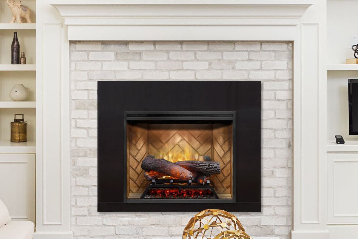 Dimplex Revillusion 24 inch Built - In Electric Firebox | Herringbone Brick - by Dimplex | Buy at Agent BBQ