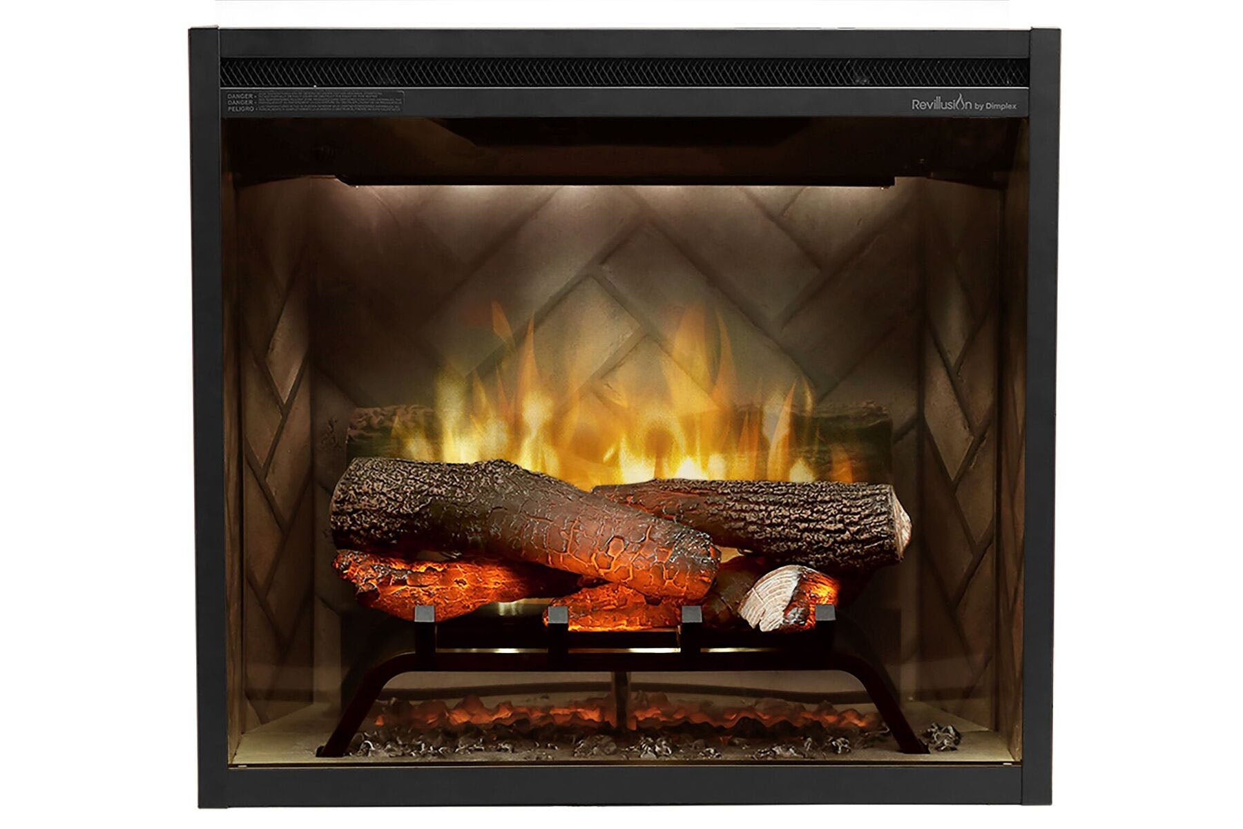Dimplex Revillusion 24 inch Built - In Electric Firebox | Herringbone Brick - by Dimplex | Buy at Agent BBQ