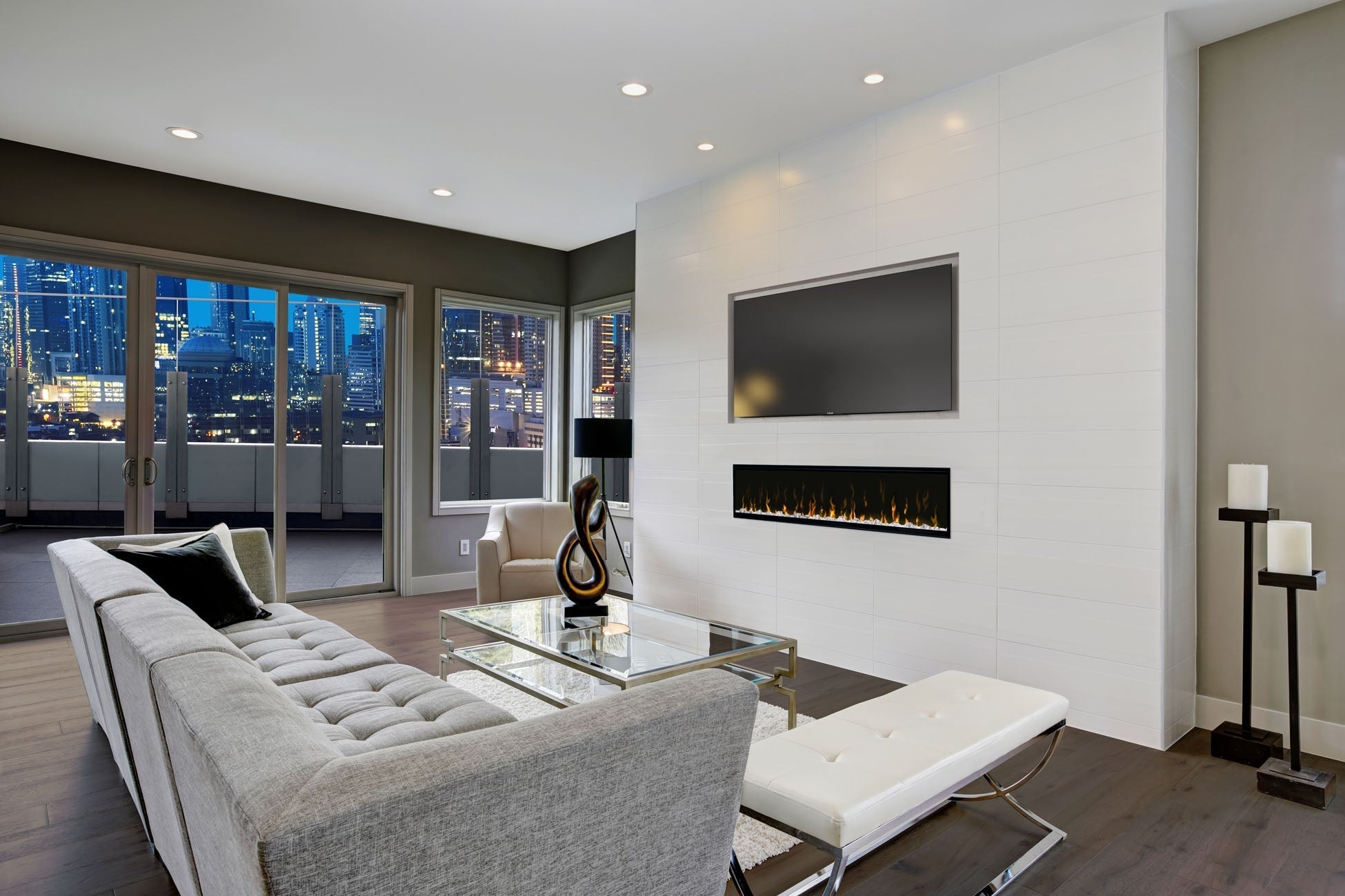 IgniteXL Dimplex 60" Linear Recessed / Built in Electric Fireplace - Electric Fireplace by Dimplex | Buy at Agent BBQ