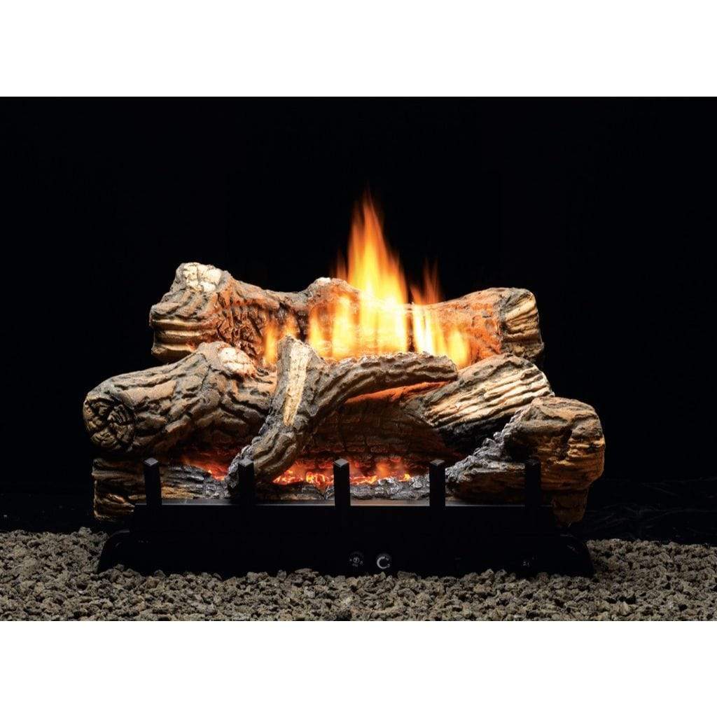 Empire | 18" Flint Hill Ceramic Fiber Gas Log Set with Vent - Free Contour Burner - by Empire Comfort Systems | Buy at Agent BBQ