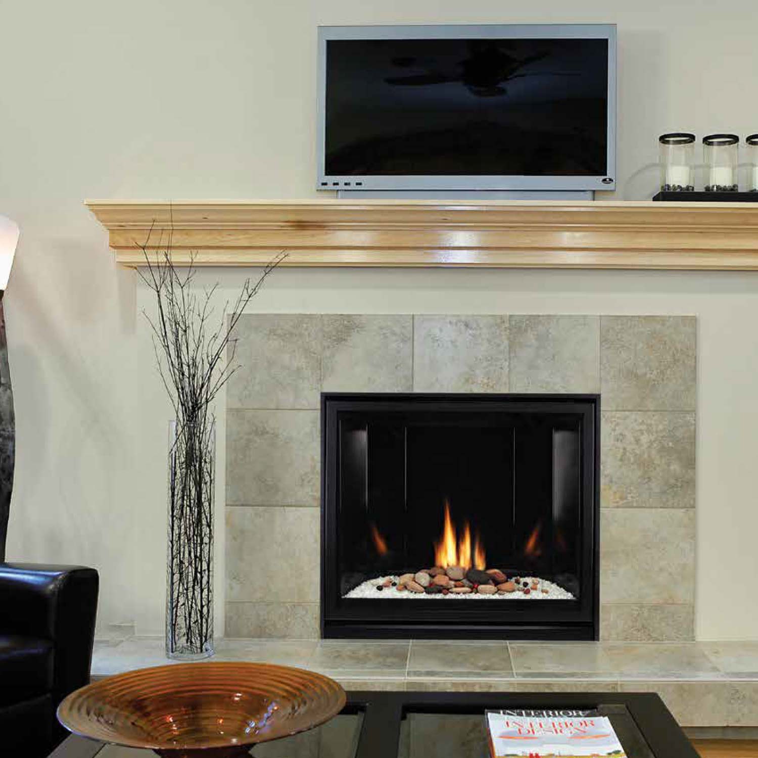 Empire 32 Inch Tahoe Clean - Face Direct Vent Contemporary Premium Gas Fireplace - DVCC32BP - by Empire Comfort Systems | Buy at Agent BBQ