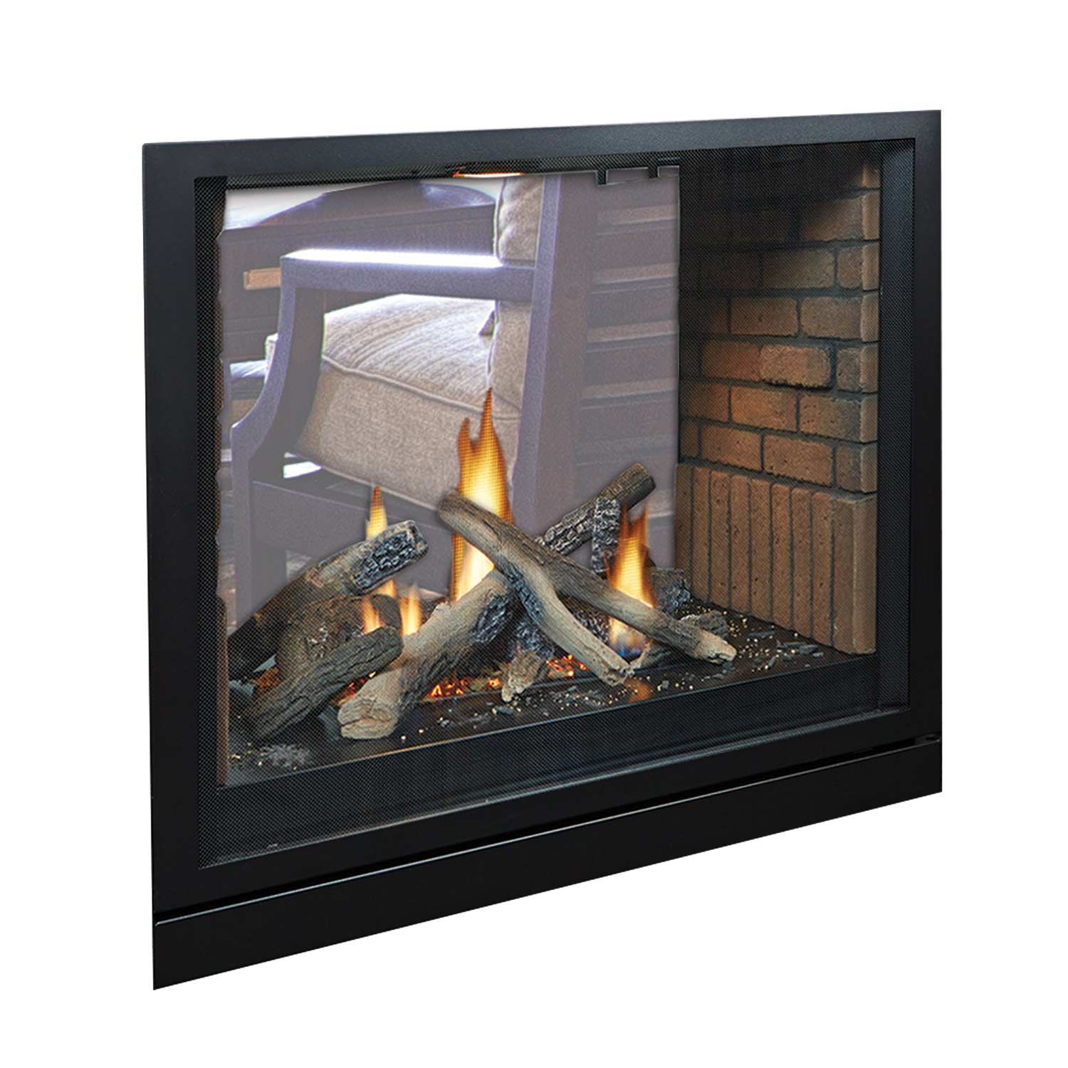 Empire 36 Inch Tahoe Clean - Face Direct Vent Premium See - Through Gas Fireplace - DVCP36S - by Empire Comfort Systems | Buy at Agent BBQ