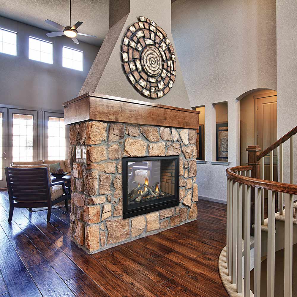 Empire 36 Inch Tahoe Clean - Face Direct Vent Premium See - Through Gas Fireplace - DVCP36S - by Empire Comfort Systems | Buy at Agent BBQ
