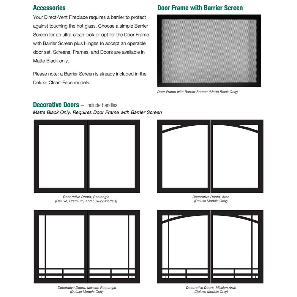 Empire 36 Inch Tahoe Direct Vent Luxury Fireplace - DVX36FP - by Empire Comfort Systems | Buy at Agent BBQ