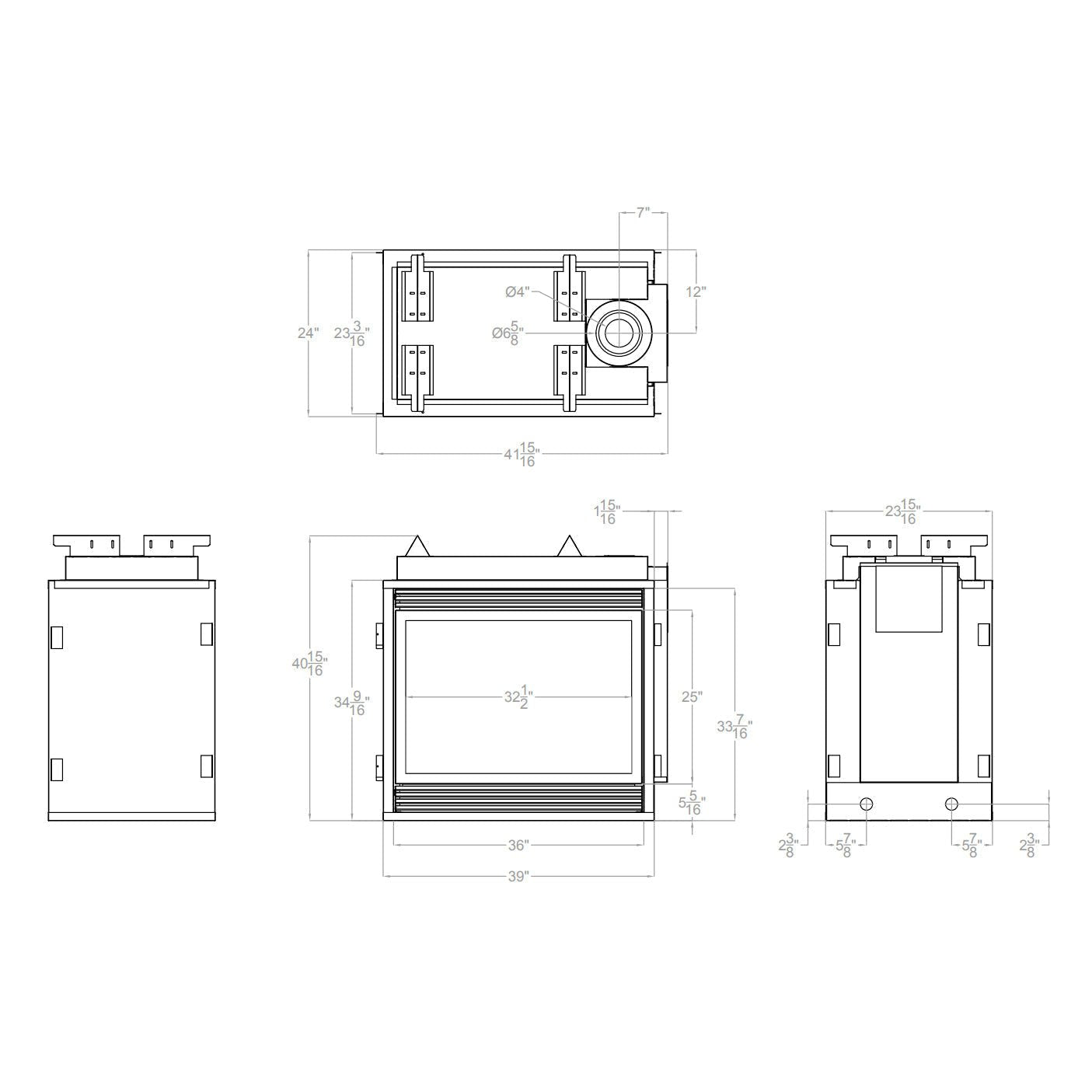 Empire 36 Inch Tahoe Direct Vent Premium Double Sided Gas Fireplace - DVP36S - by Empire Comfort Systems | Buy at Agent BBQ