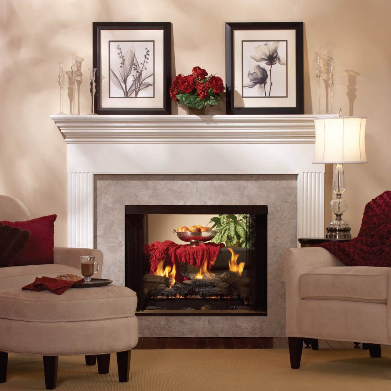 Empire 36 Inch Tahoe Direct Vent Premium Double Sided Gas Fireplace - DVP36S - by Empire Comfort Systems | Buy at Agent BBQ