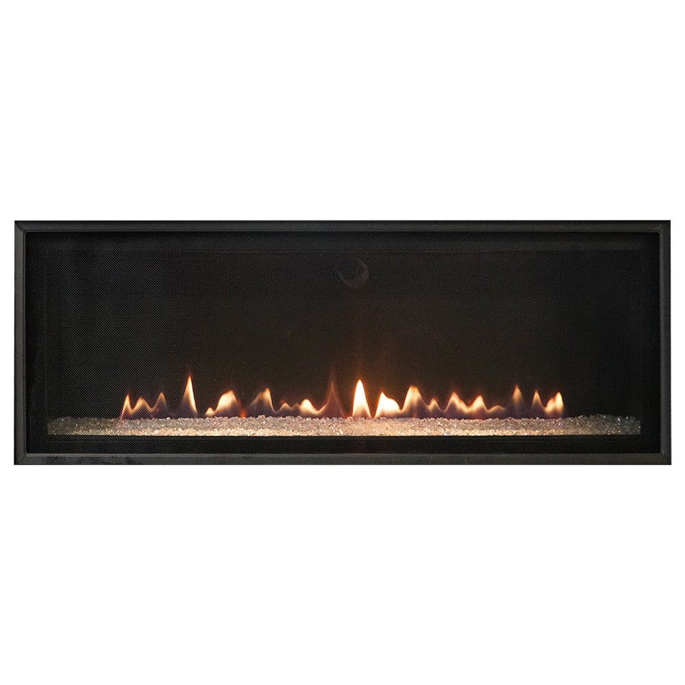 Empire 46 Inch Loft Direct Vent Contemporary Fireplace with Clear Crushed Glass - DVL46BP - by Empire Comfort Systems | Buy at Agent BBQ