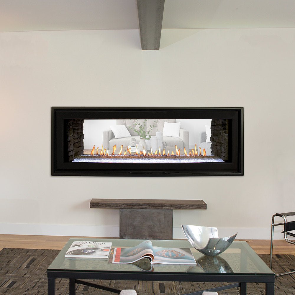 Empire 48 Inch Boulevard Direct Vent See - Through Linear Gas Fireplace - DVLL48SP - by Empire Comfort Systems | Buy at Agent BBQ