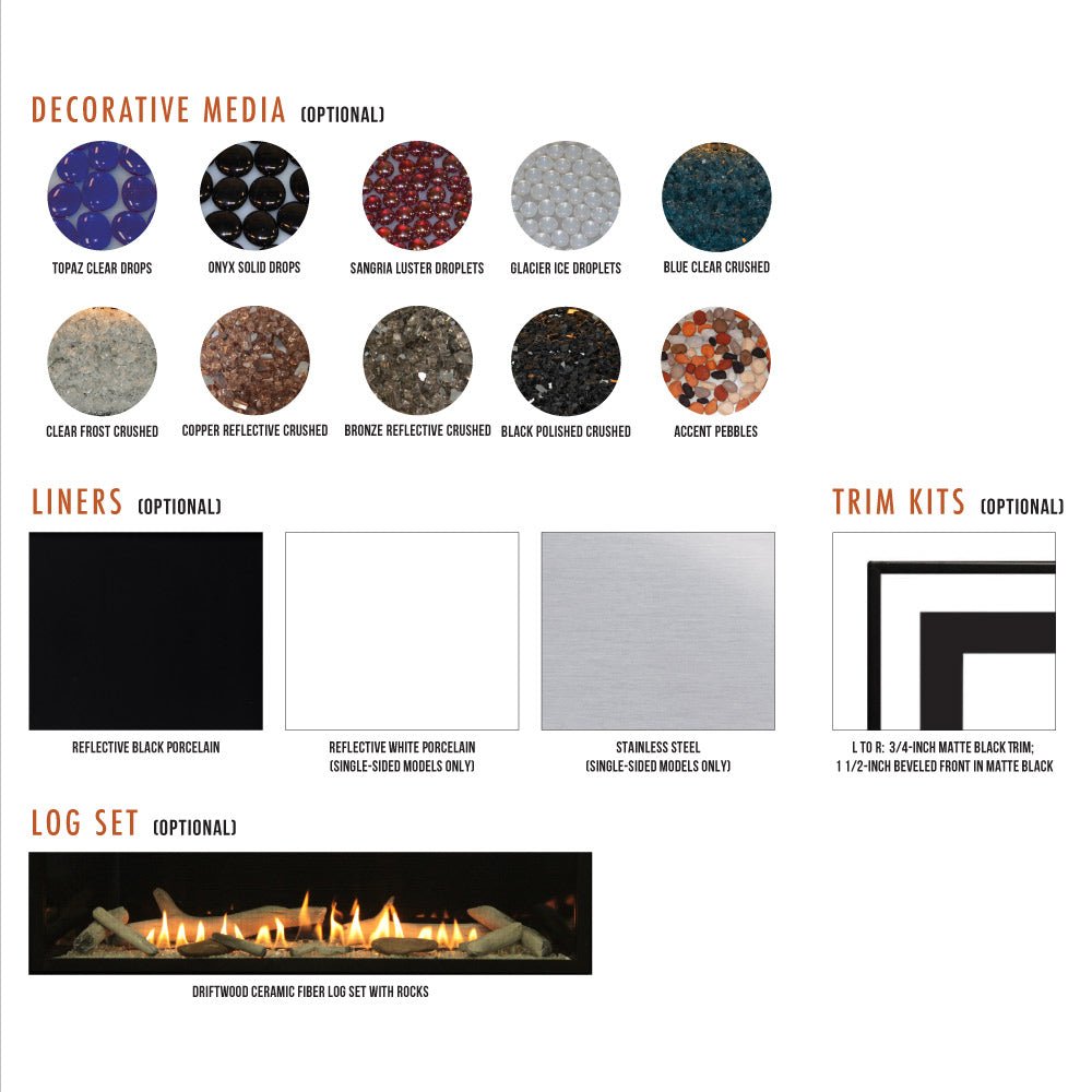 Empire 48 Inch Boulevard Vent Free Linear See - Through Gas Fireplace with Barrier and Intermittent Pilot - VFLB48SP90 - by Empire Comfort Systems | Buy at Agent BBQ