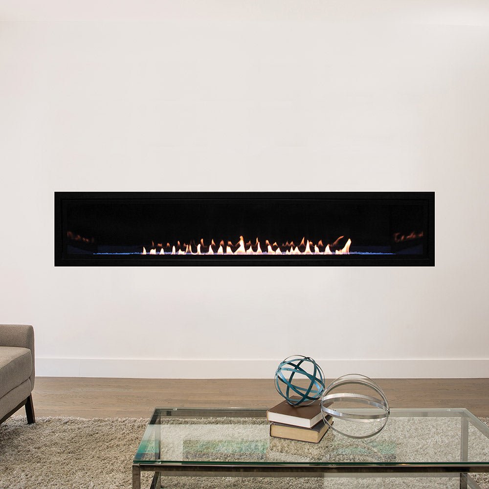 Empire 72 inch Boulevard Vent Free Linear Gas Fireplace with Barrier and Intermittent Pilot with Thermostatic Remote Control - VFLB72FP90 - by Empire Comfort Systems | Buy at Agent BBQ