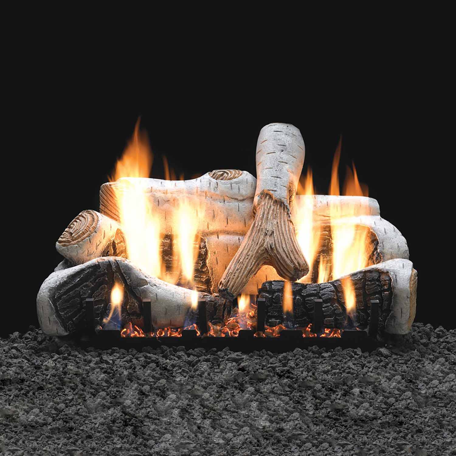 Empire Birch Vented Ceramic Fiber Complete Fireplace Gas Log Set - by Empire Comfort Systems | Buy at Agent BBQ