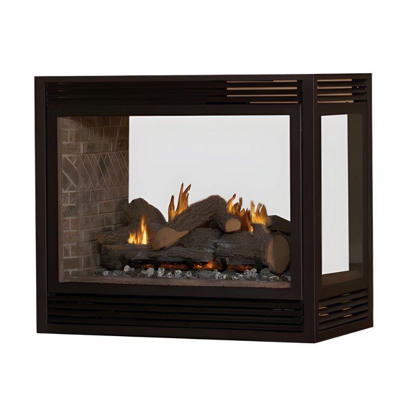 Empire Breckenridge Premium 36" Peninsula See - Through Vent Free Gas Fireplace with Louvers - by Empire Comfort Systems | Buy at Agent BBQ