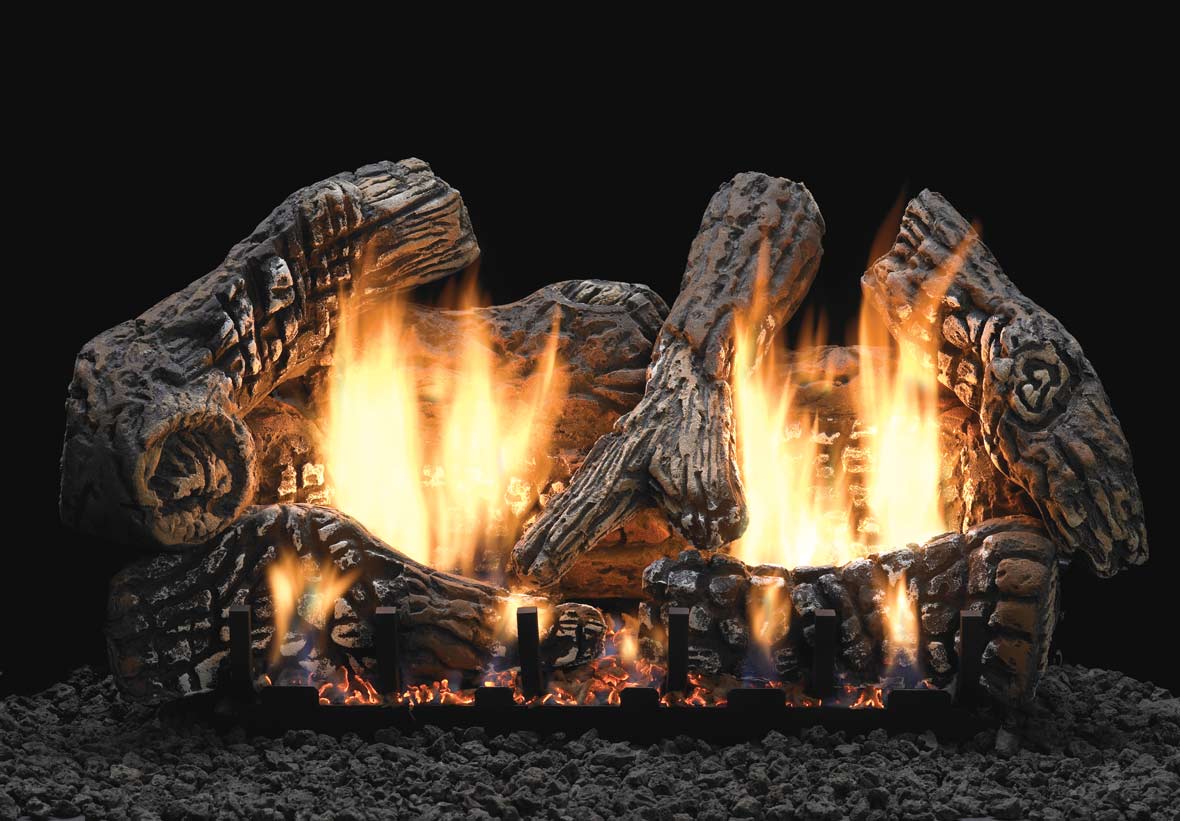 Empire Ceramic Fiber Super Charred Oak Gas Logs Only - by Empire Comfort Systems | Buy at Agent BBQ
