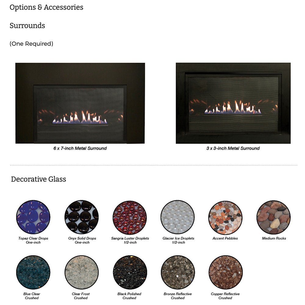Empire Loft 31 Inch Vent Free Fireplace Insert with Barrier and Black Liner - VFLC31IN - by Empire Comfort Systems | Buy at Agent BBQ