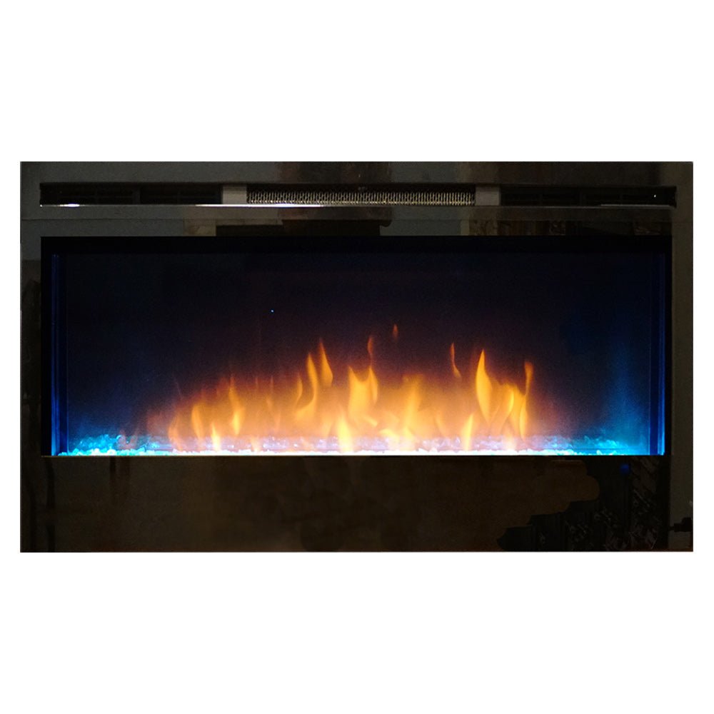Empire Nexfire 34 - Inch Linear Electric Fireplace with LED Lights, Valve and Crushed Glass - EBL34 - by Empire Comfort Systems | Buy at Agent BBQ
