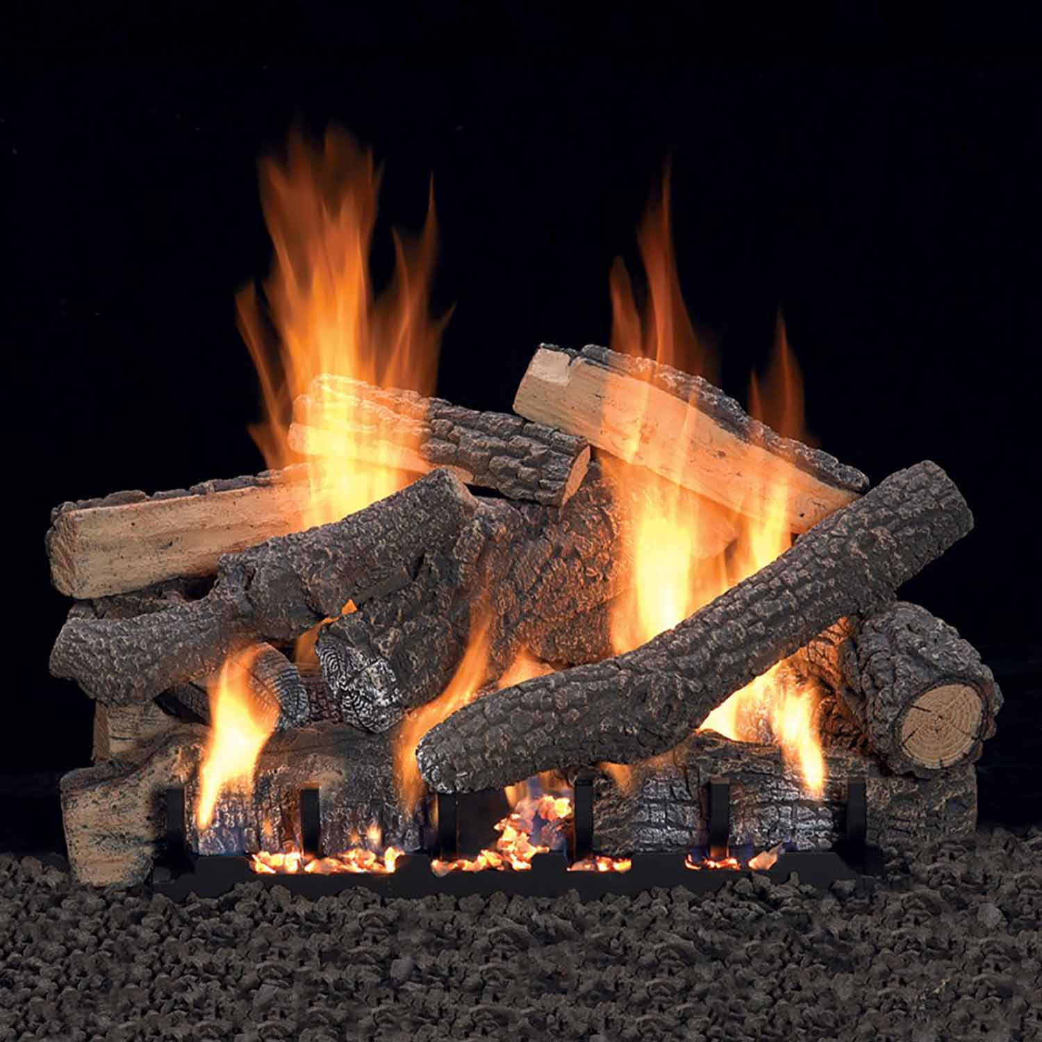 Empire Ponderosa Vented Refractory Complete Fireplace Gas Log Set - by Empire Comfort Systems | Buy at Agent BBQ