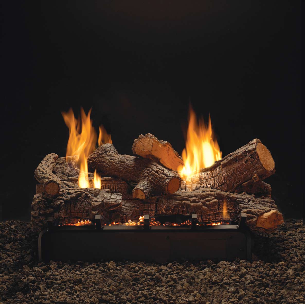 Empire Refractory Rock Creek Multi - Sided Complete Fireplace Gas Log Set - by Empire Comfort Systems | Buy at Agent BBQ