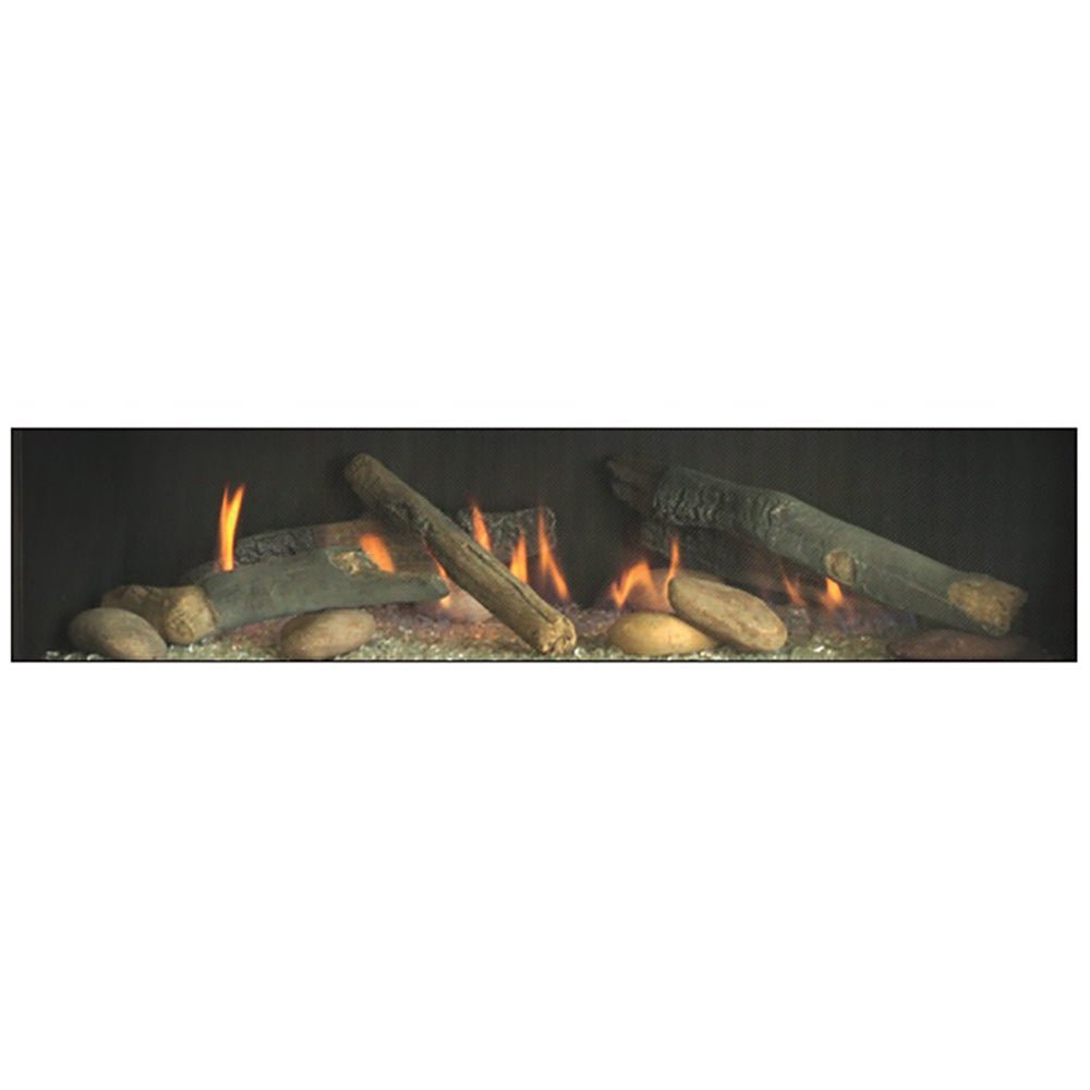 Empire Rustic Log and River Rock Accessory Kit for Boulevard 36 - Inch Direct Vent Linear Fireplace - by Empire Comfort Systems | Buy at Agent BBQ