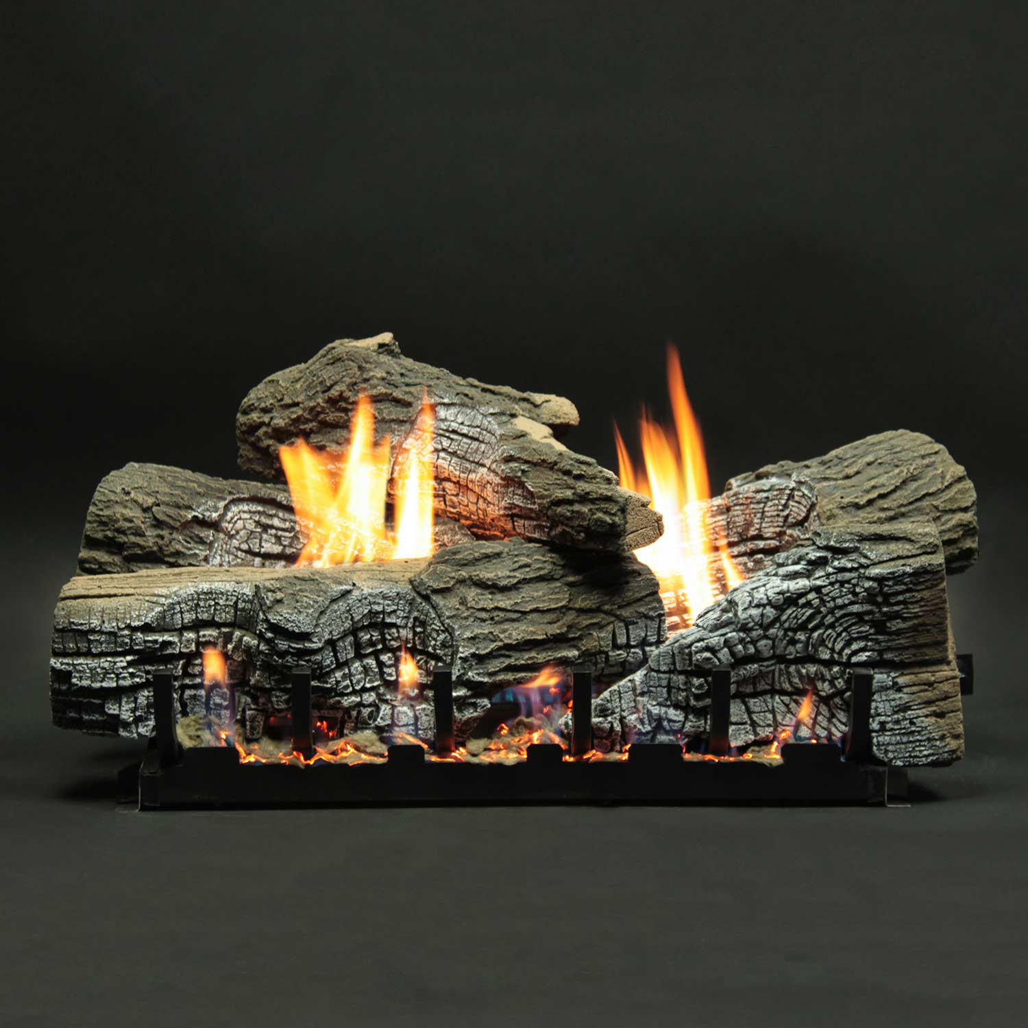 Empire Stacked Wildwood Vented Refractory Complete Fireplace Gas Log Set - by Empire Comfort Systems | Buy at Agent BBQ