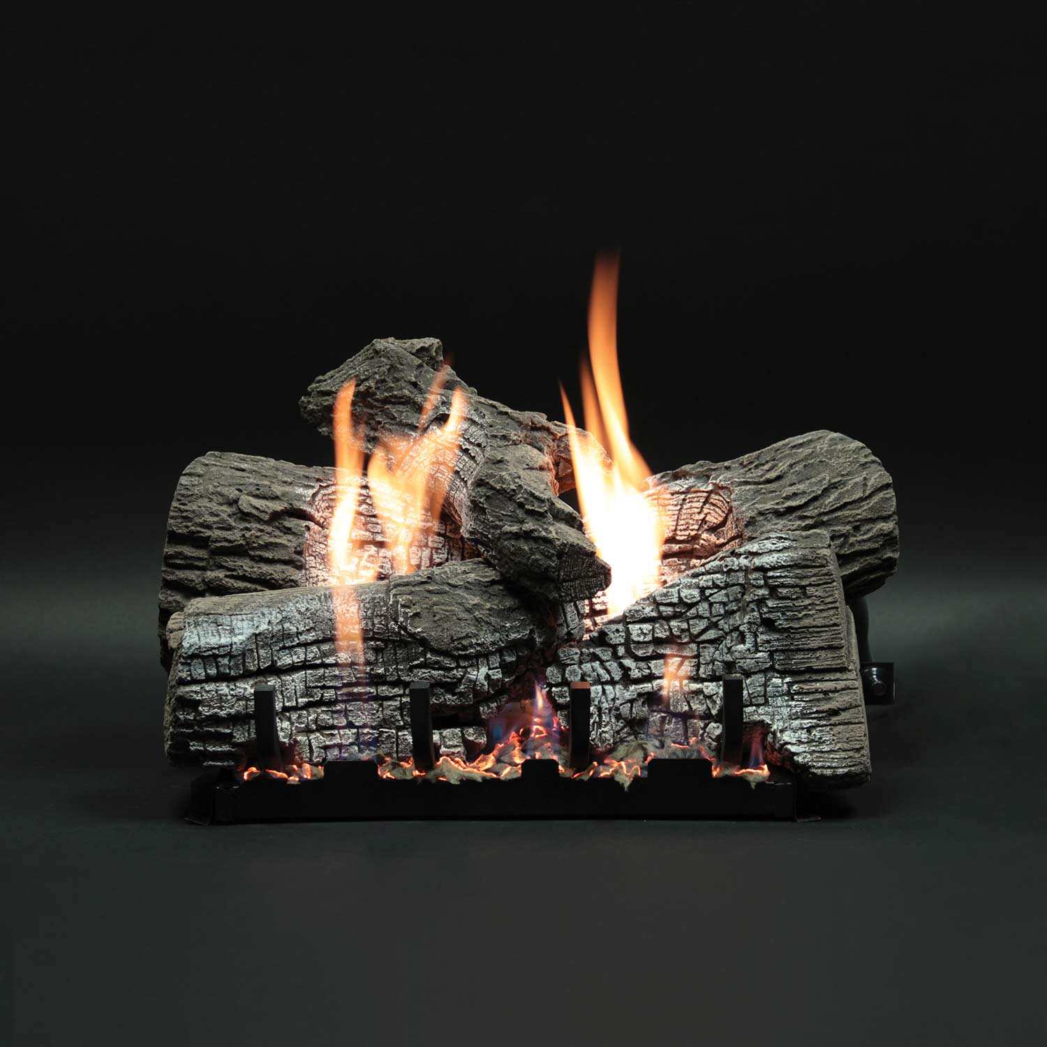 Empire Stacked Wildwood Vented Refractory Complete Fireplace Gas Log Set - by Empire Comfort Systems | Buy at Agent BBQ