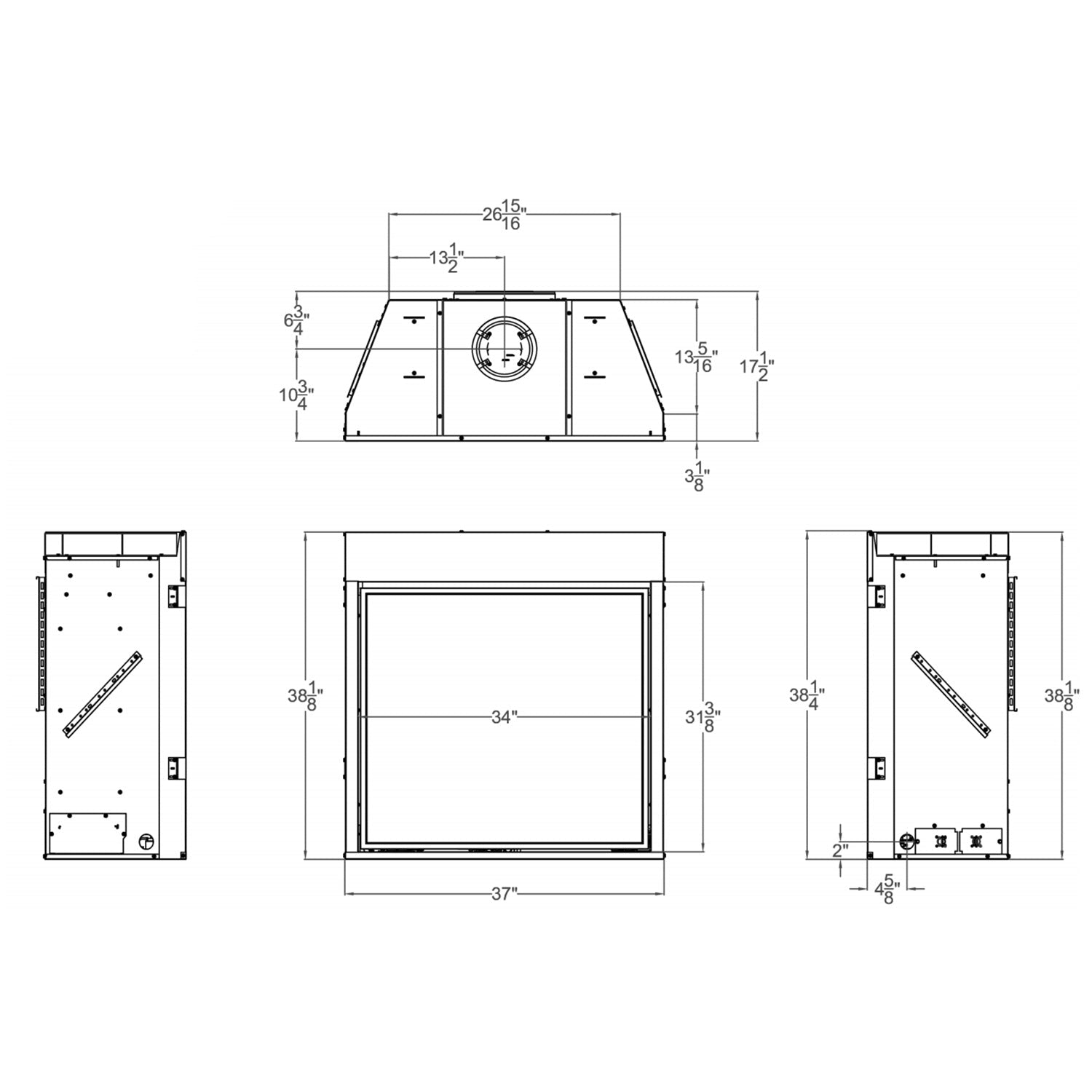 Empire Tahoe Clean - Face 36 Inch Direct Vent Premium Gas Fireplace - DVCP36BP - by Empire Comfort Systems | Buy at Agent BBQ