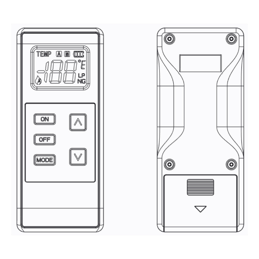 Empire Thermostat Remote Control with Battery Receiver - by Empire Comfort Systems | Buy at Agent BBQ