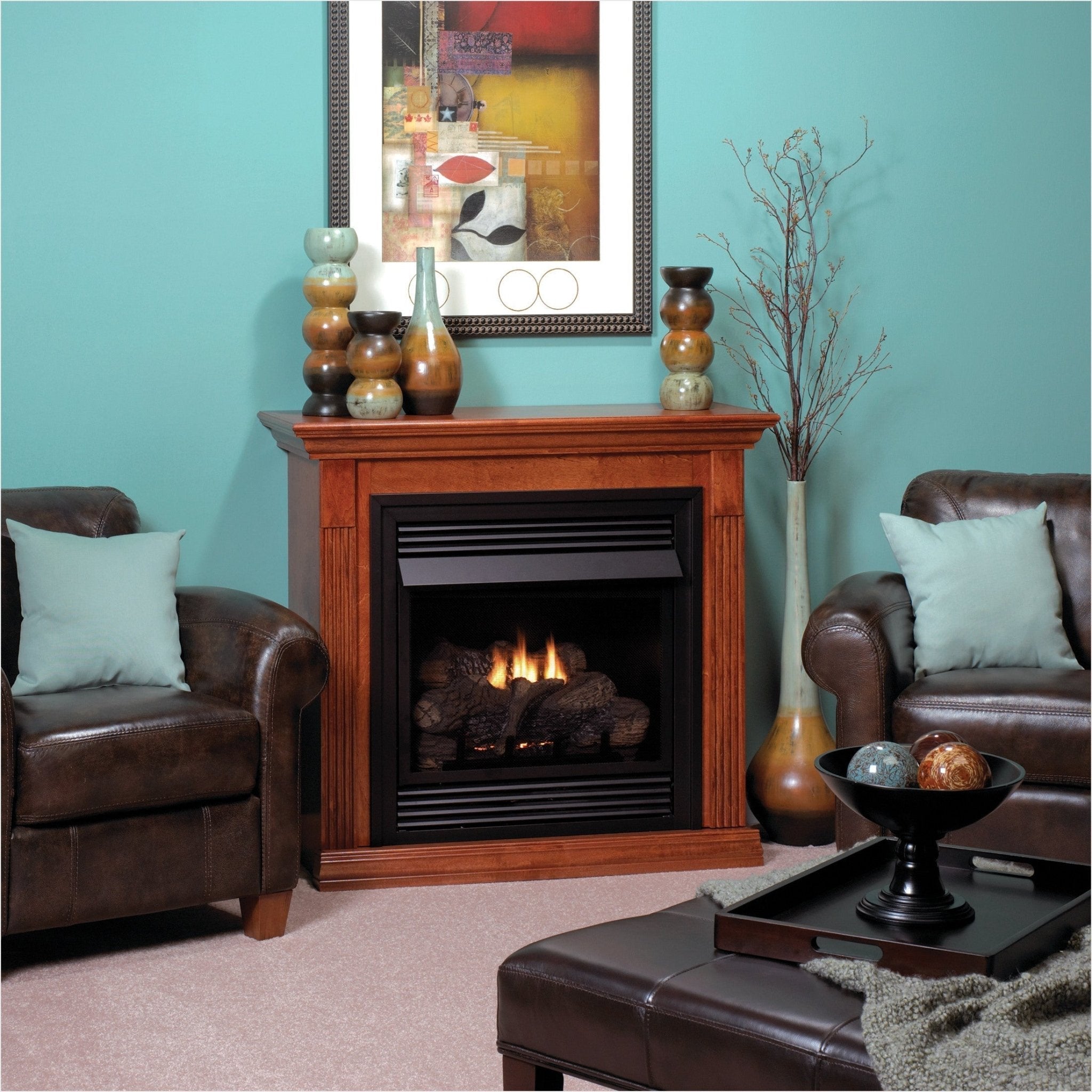 Empire Vail Vent - Free 26 Inch Fireplace with Contour Burner and Ceramic Log Set - by Empire Comfort Systems | Buy at Agent BBQ